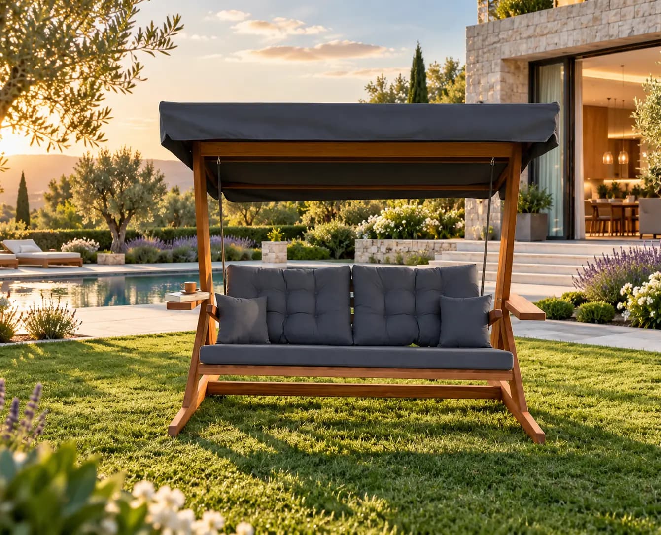 Mihenk 2400 — Garden — anthracite cushion